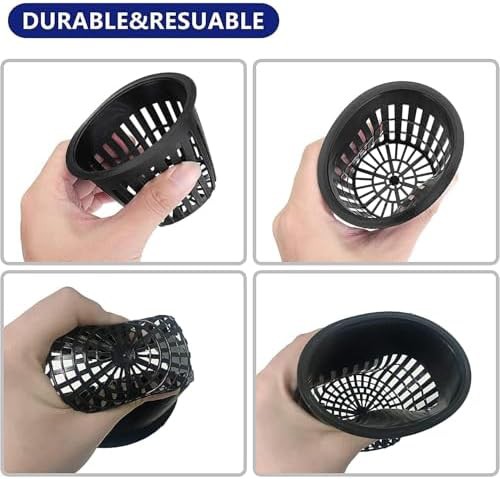 Slotted mesh net pots for hydroponics — photo 4