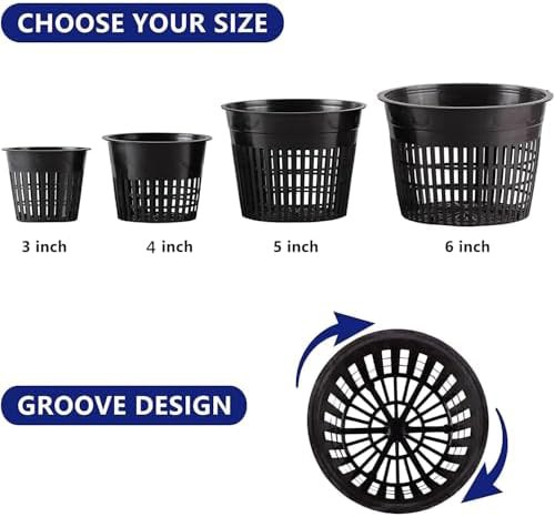 Slotted mesh net pots for hydroponics — photo 5