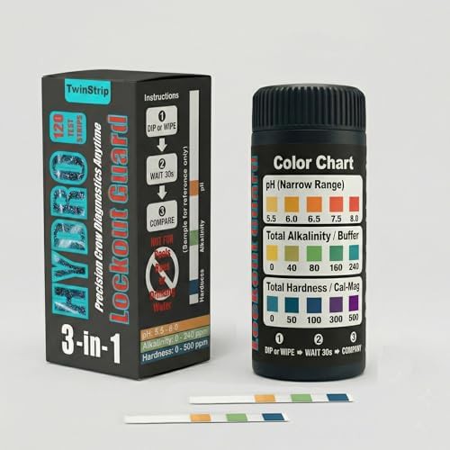 Three in one water test strips 120 count