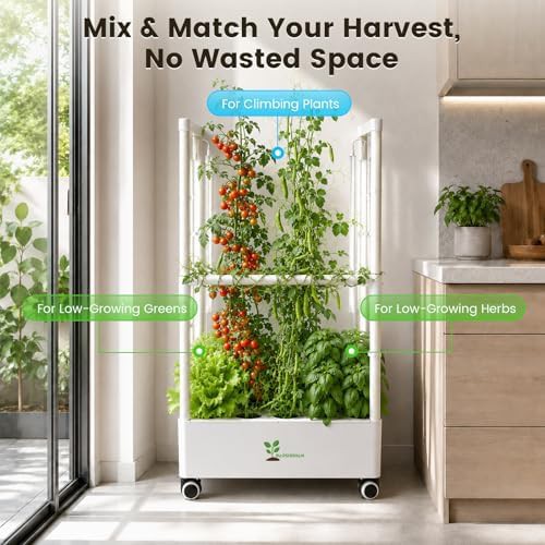 Tall hydroponic system for climbing plants — photo 3