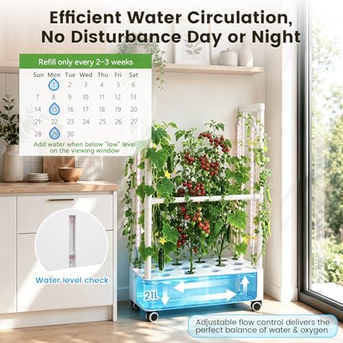 Tall hydroponic system for climbing plants — photo 5