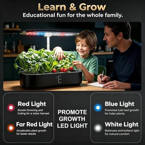 Twelve pod indoor herb garden with 24W LED — photo 5
