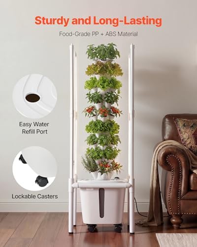 Nine tier hydroponic tower with LED lights — photo 5