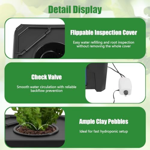Single bucket DWC system with inspection cover — photo 3