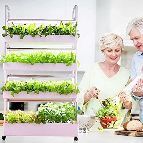 Vertical farming tower with automated LED lights — photo 4