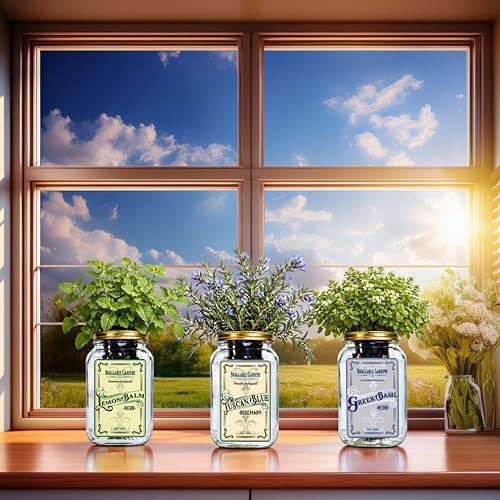 Three pack mason jar herb garden kit — photo 4