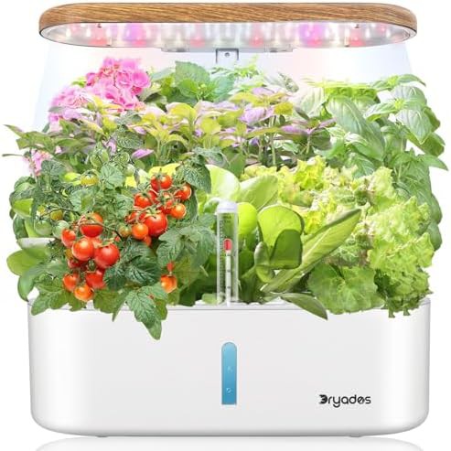 Twelve pod herb planter with LED