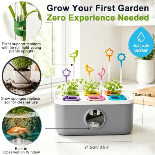 Six pod indoor hydroponic gardening kit — photo 4