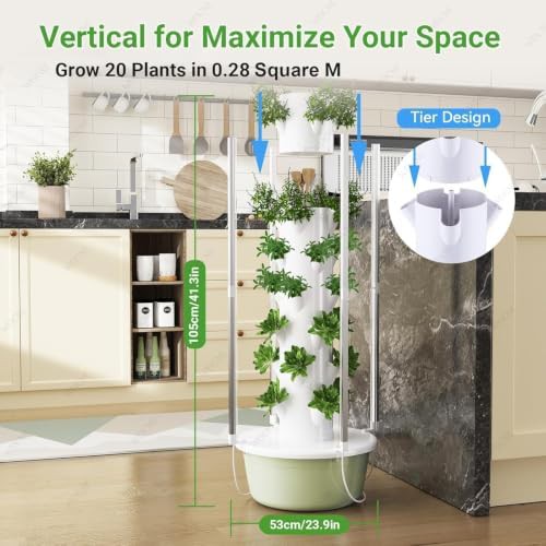 Five layer indoor tower with LED grow lights — photo 3