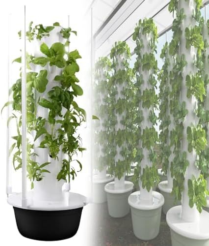 Nine layer vertical tower with led light