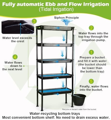 Ebb and flow plant stand with timer pump — photo 5