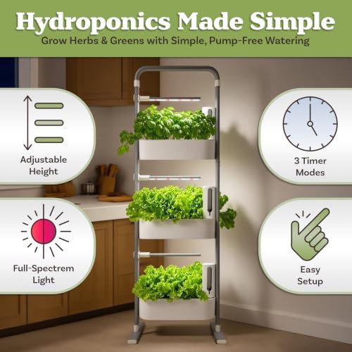 Three Tier Indoor Hydroponic System 60 Pods — photo 3