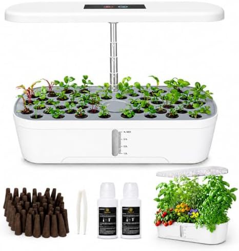White fifty two pod indoor herb garden
